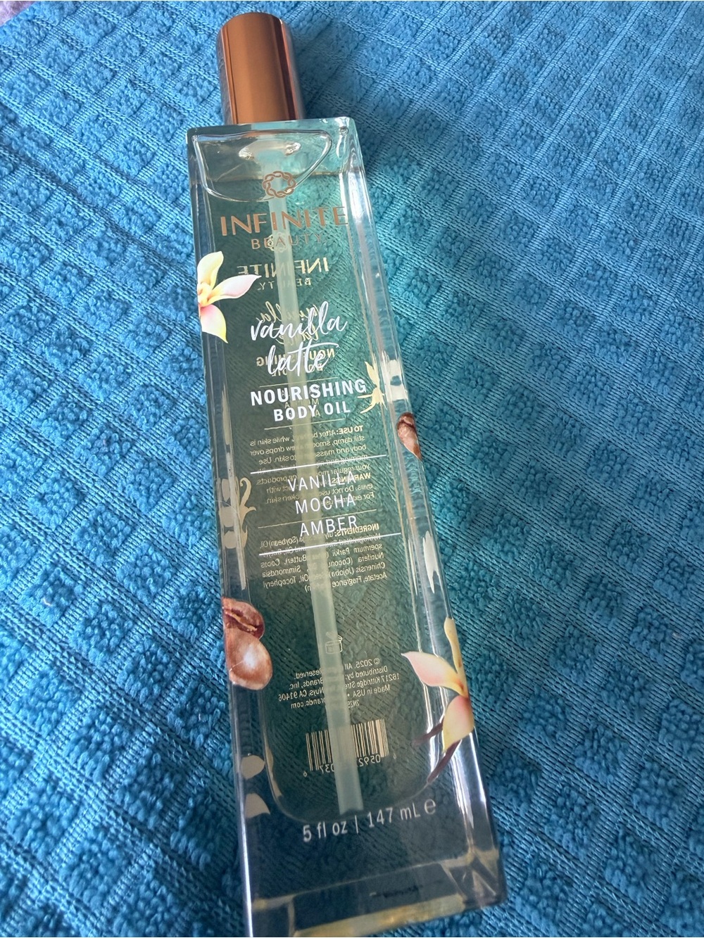 Body oil vanilla latte